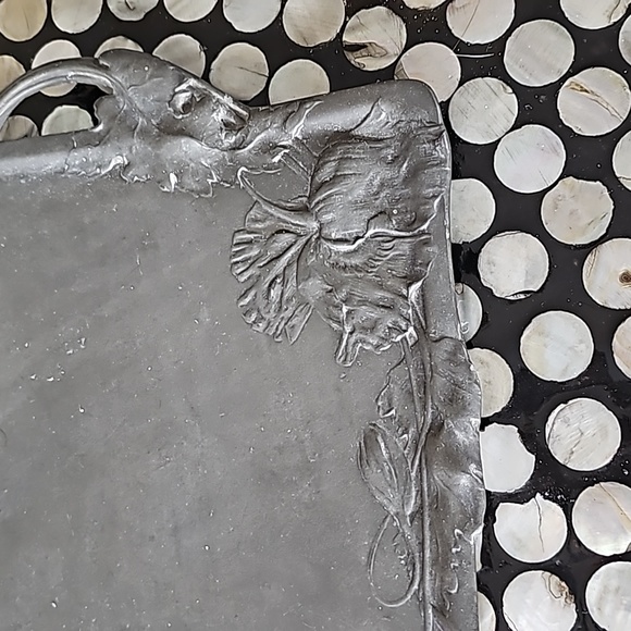 Antique Art Nouveau KAYSERZINN Pewter Tray - Picture 3 of 8